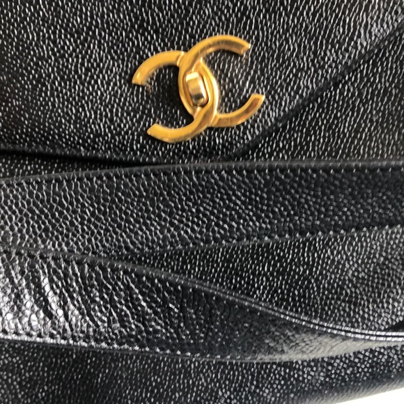 💎✨ LARGE ✨💎 MINT CAVIAR CHANEL💕 24K PLATED HARDWARE - Picture 8 of 15